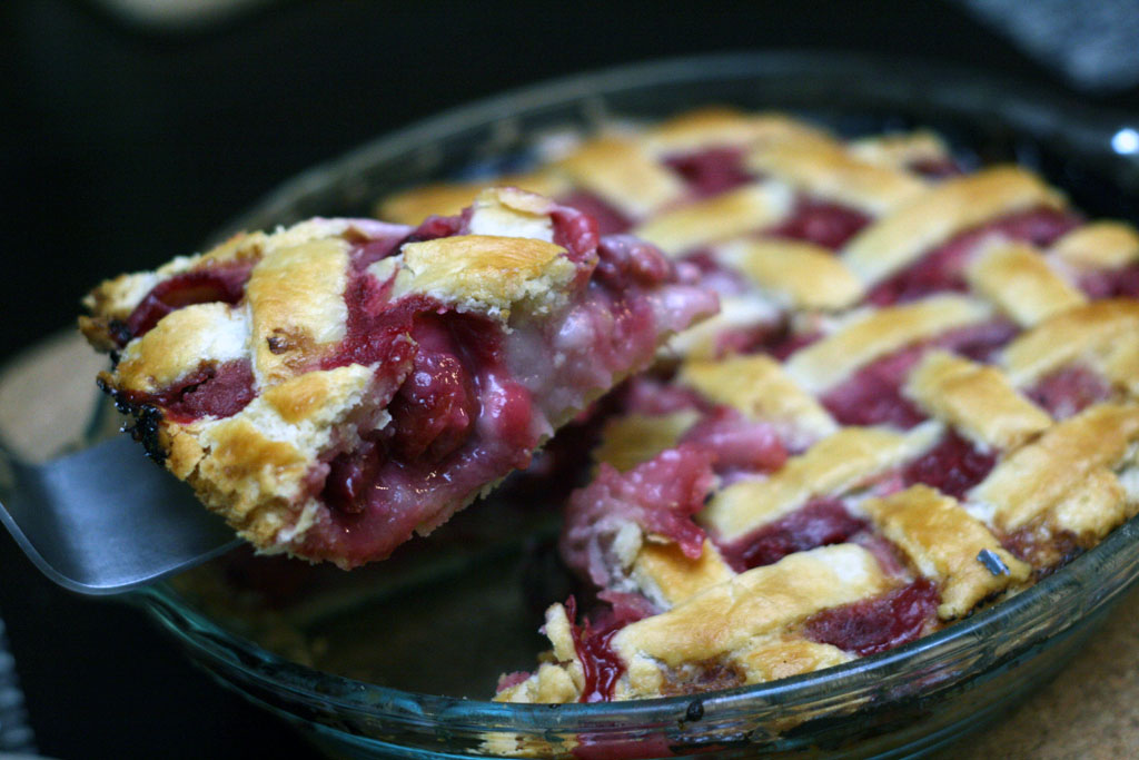 Sour Cream Cherry Pie from Duchess Cookbook