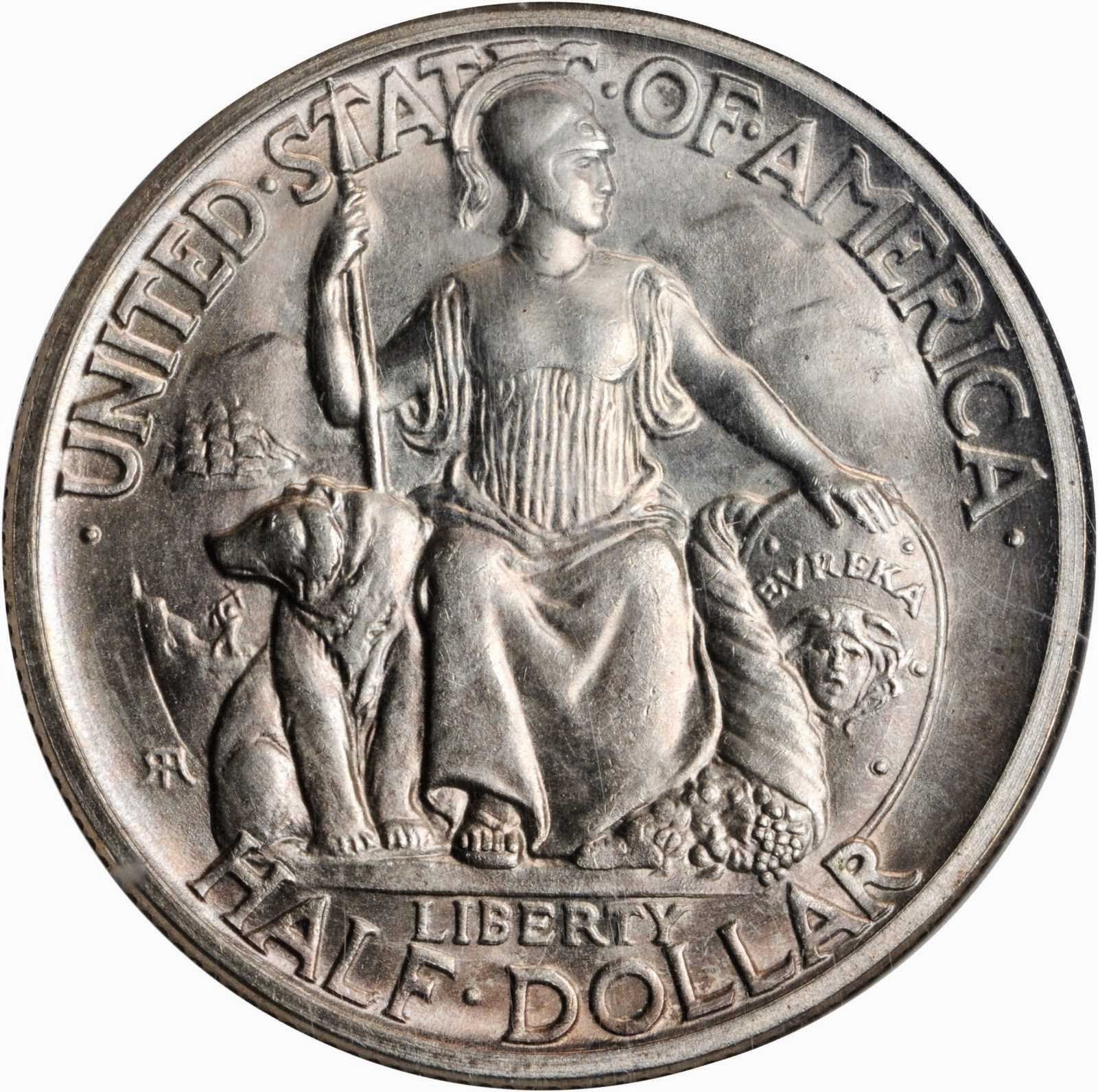 San Diego California Pacific International Exposition Silver Commemorative Half Dollar