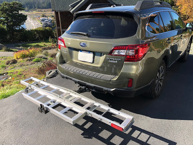 haul master motorcycle carrier installed on my subaru outback