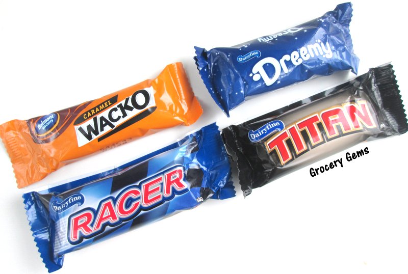 Grocery Gems Review Aldi Chocolate Bars Racer, Titan, Dreemy & Wacko