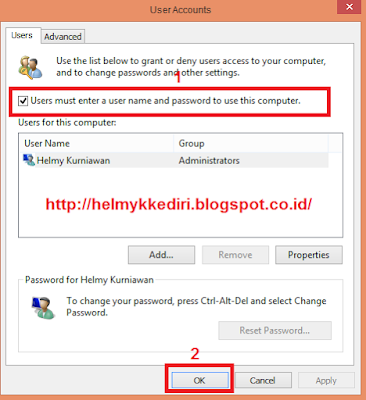Mematikan Login Password pada Windows