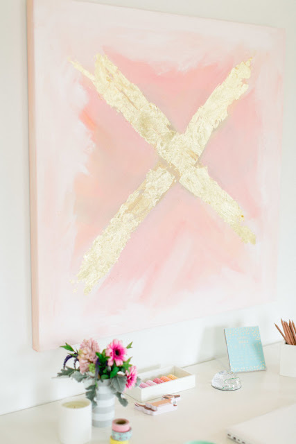 DIY-Abstract-Art-chic-home-pink