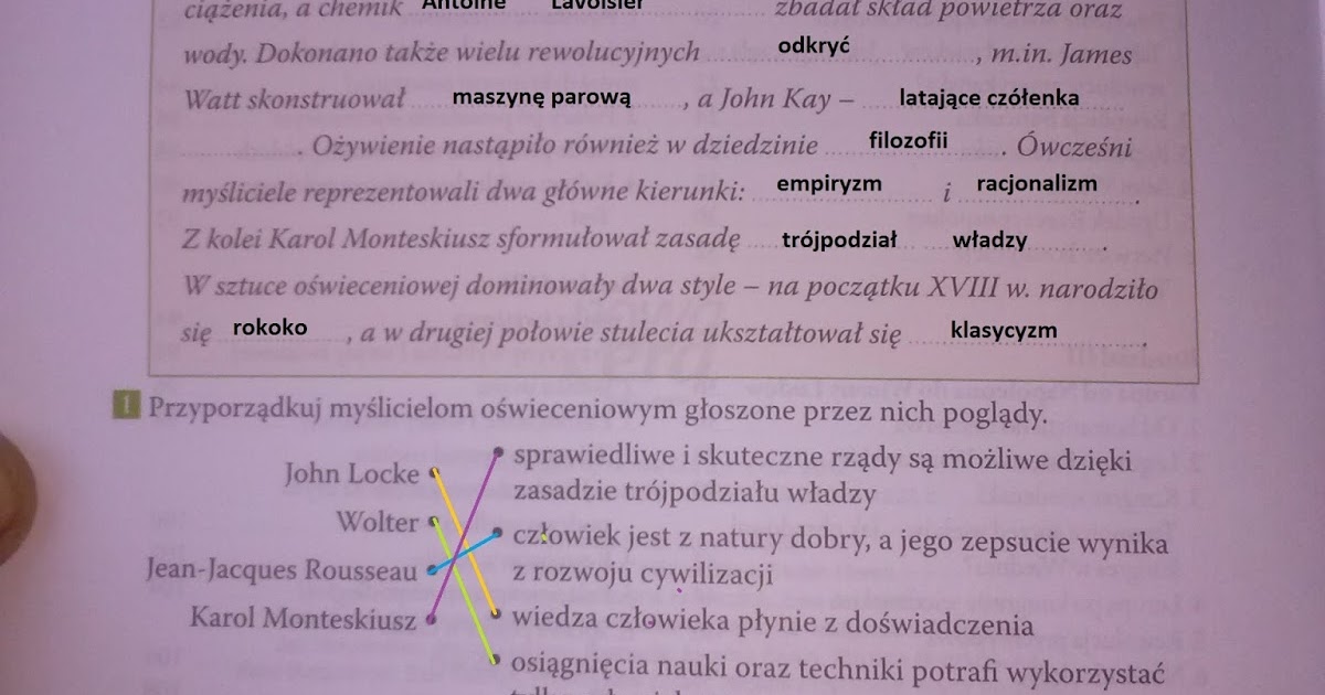 Europa I Polska W Czasach Oświecenia Sprawdzian Grupa B Odpowiedzi ODPOWIEDZI HISTORIA POLSKI : 1. Oświecenie w Europie