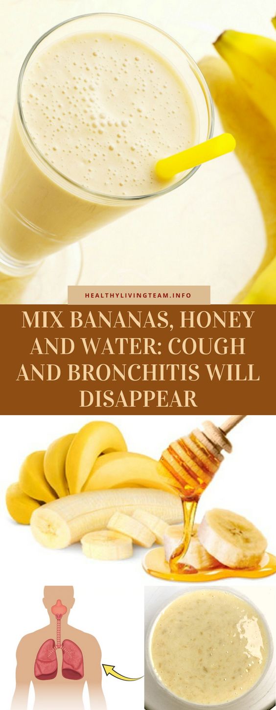 MIX BANANAS, HONEY AND WATER COUGH AND BRONCHITIS WILL DISAPPEAR WARM UP