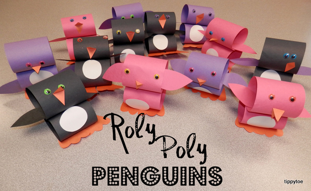 Tippytoe Crafts: Roly Poly Penguins