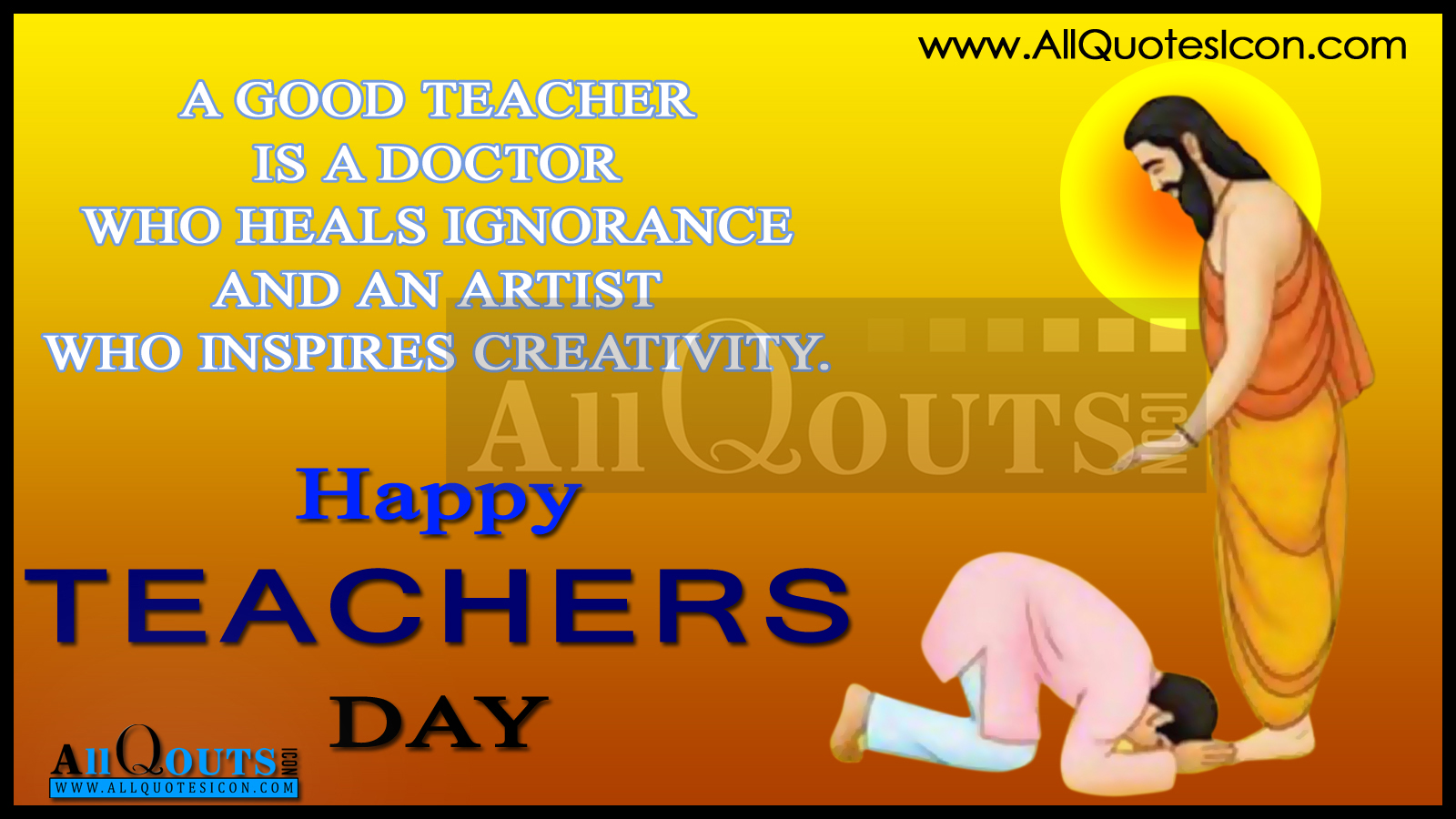 Our teacher to be happy if we