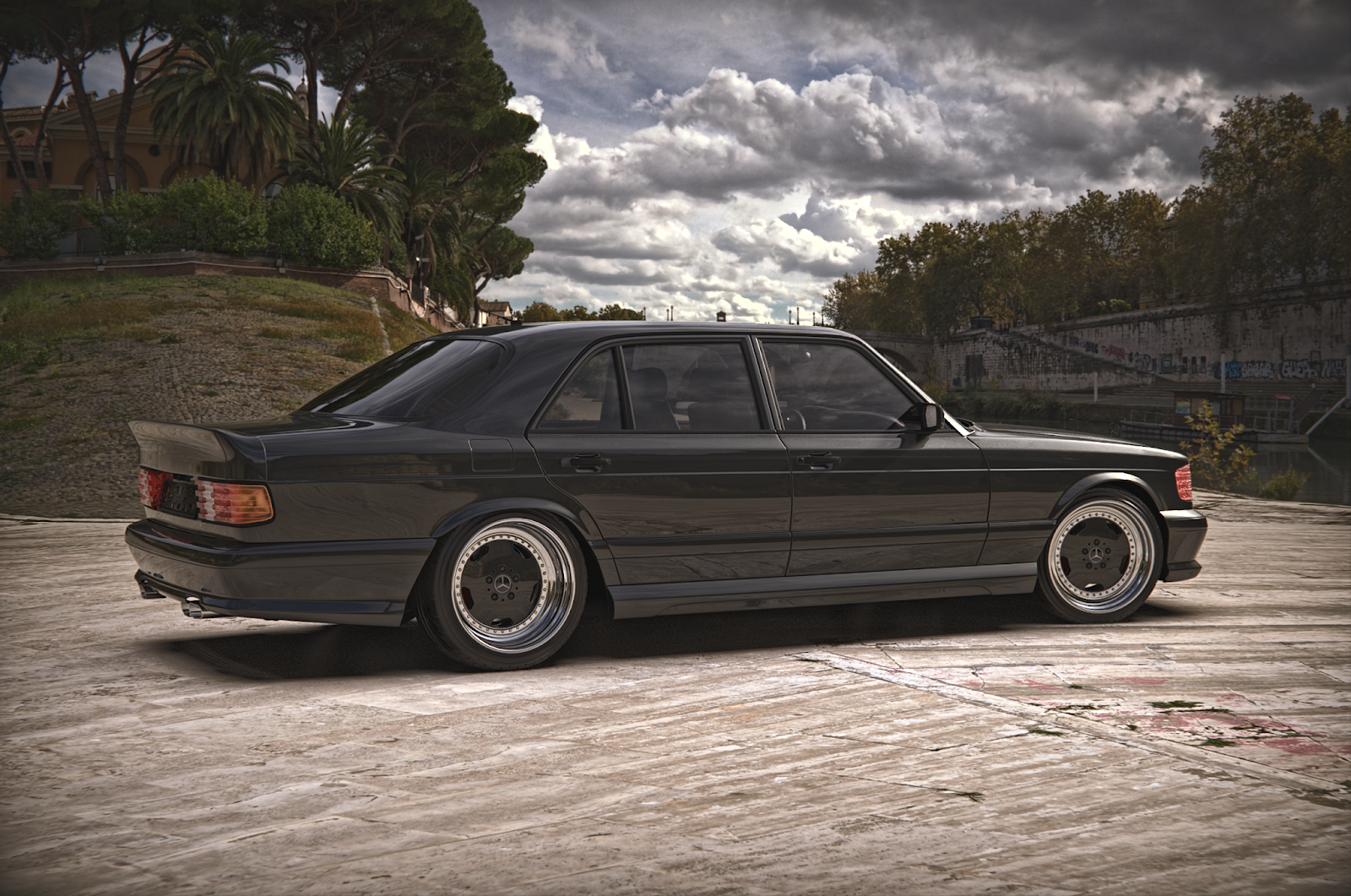 Mercedes w126 stance