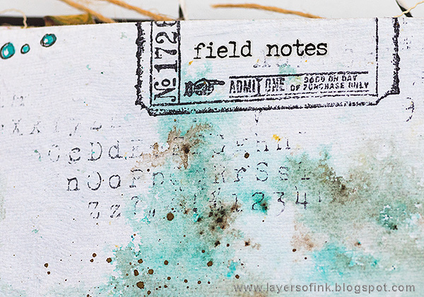 Layers of ink - Doodled Wildflower Garden Journal Page by Anna-Karin Evaldsson