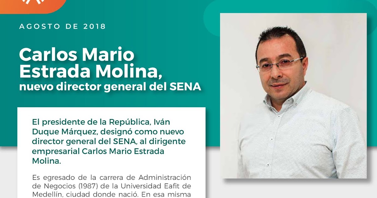 SENA - Centro Nacional de Hotelería, Turismo y Alimentos: Nuevo Director General del Sena