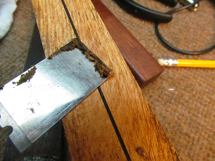 Gluing Fingerboard and Headstock Veneer on the Princess Banjo-Mandolin ...