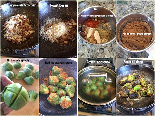 images of  Stuffed Brussels Sprouts / Stuffed Brussels Sprouts Sabzi / Masala Stuffed Brussels Sprouts