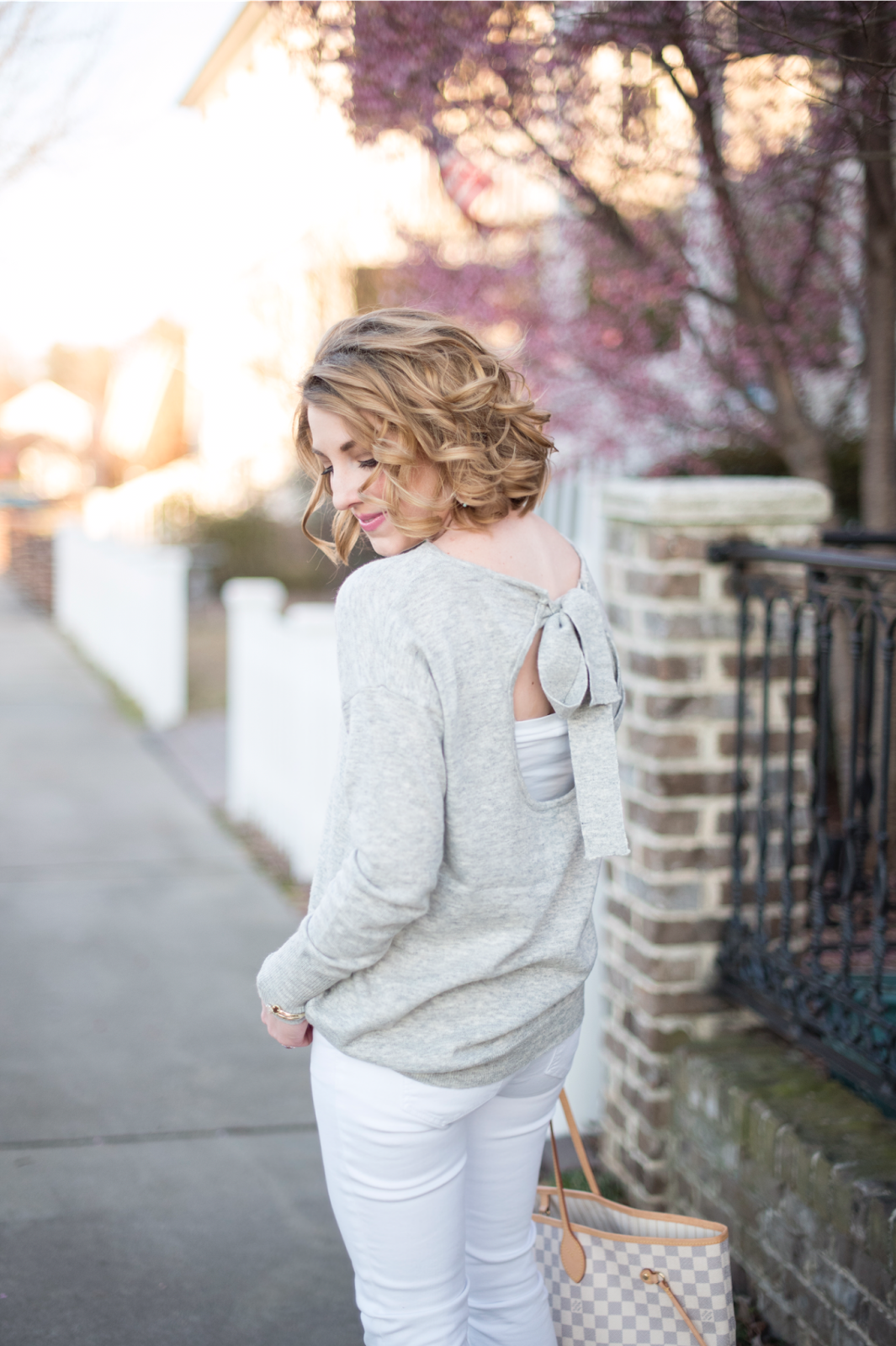 Bow Back Sweater - Something Delightful Blog