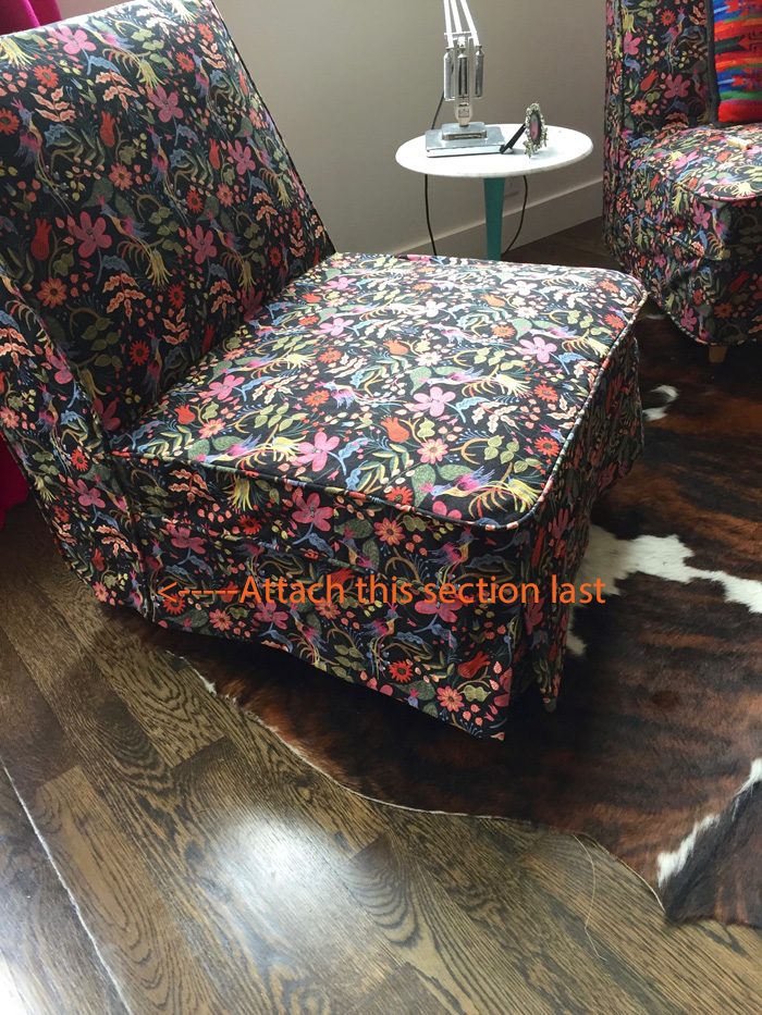 The Shingled House How to Slipcover a Slipper Chair. Part Two