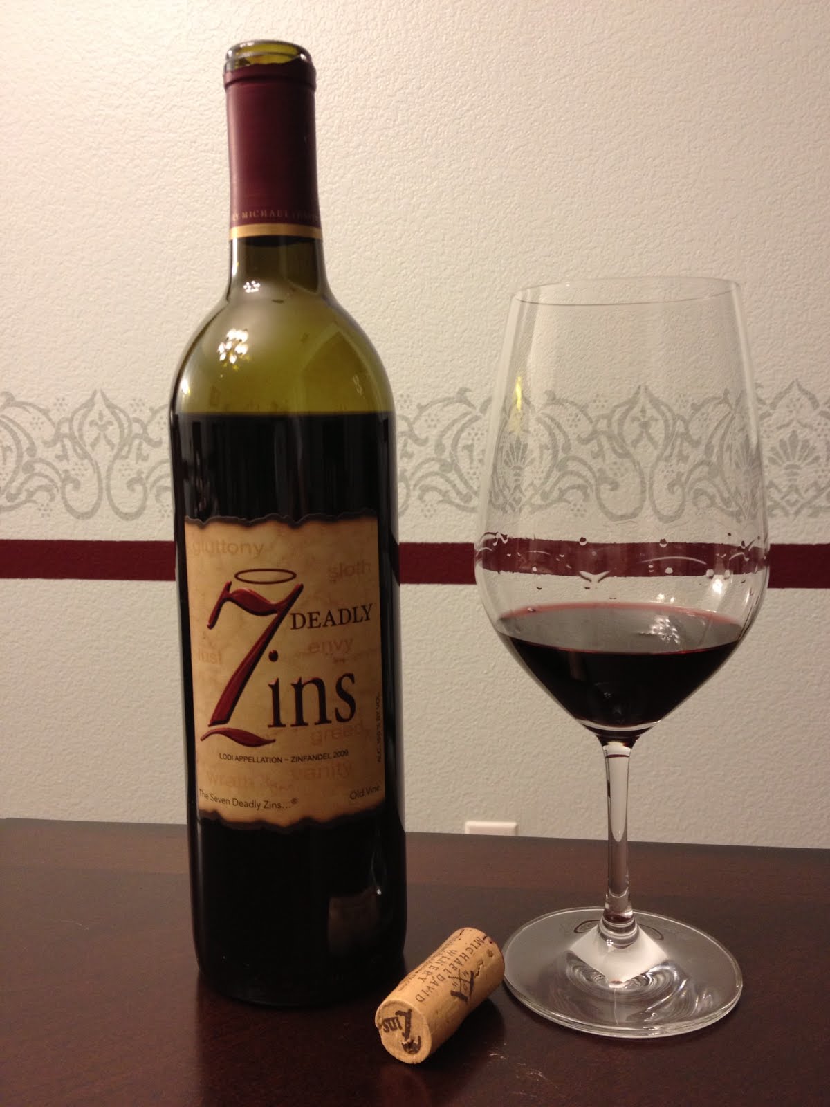 Wine, and Bottle 7 Deadly Zins