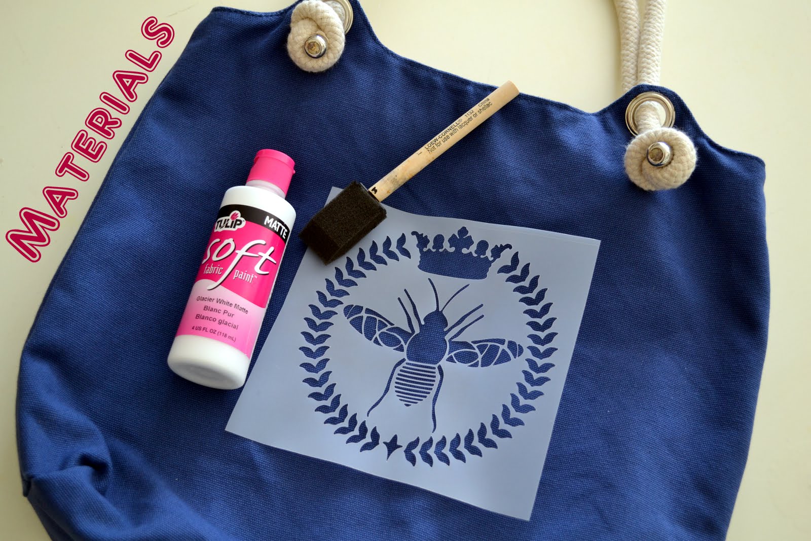 How to Stencil a Tote Bag in 4 Easy Steps - Stencil Stories