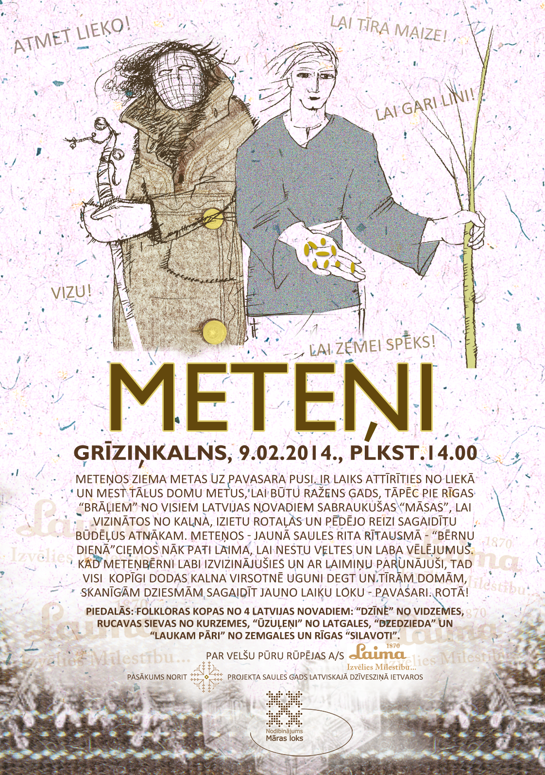 Latvijas Dievturu sadraudze: Meteņi Grīziņkalnā