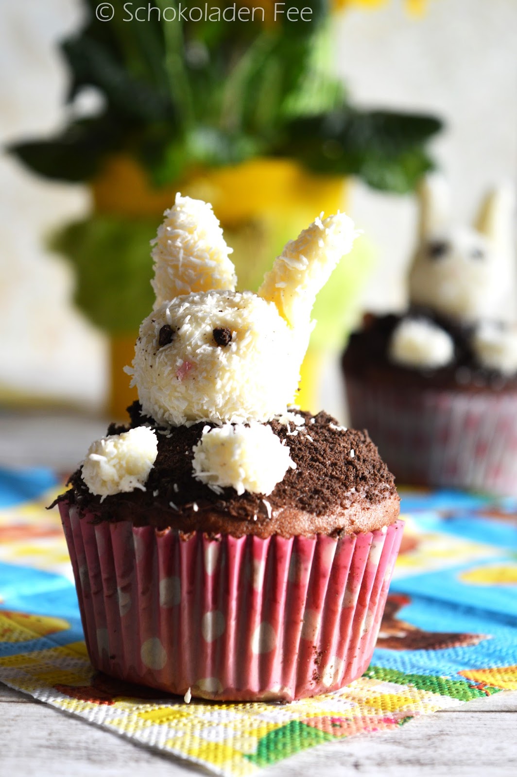 Osterhasen-Cupcakes von der SchokoladenFee | dearlicious