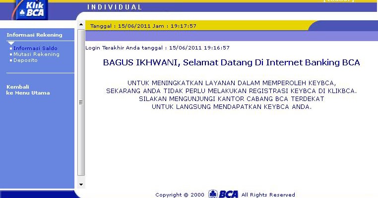 Tutorial Transfer KEY BCA dengan Banking Ilmu