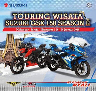 Touring Wisata Suzuki GSX 150 season 2 Sulawesi Touring Wisata Suzuki GSX 150 season 2 Sulawesi