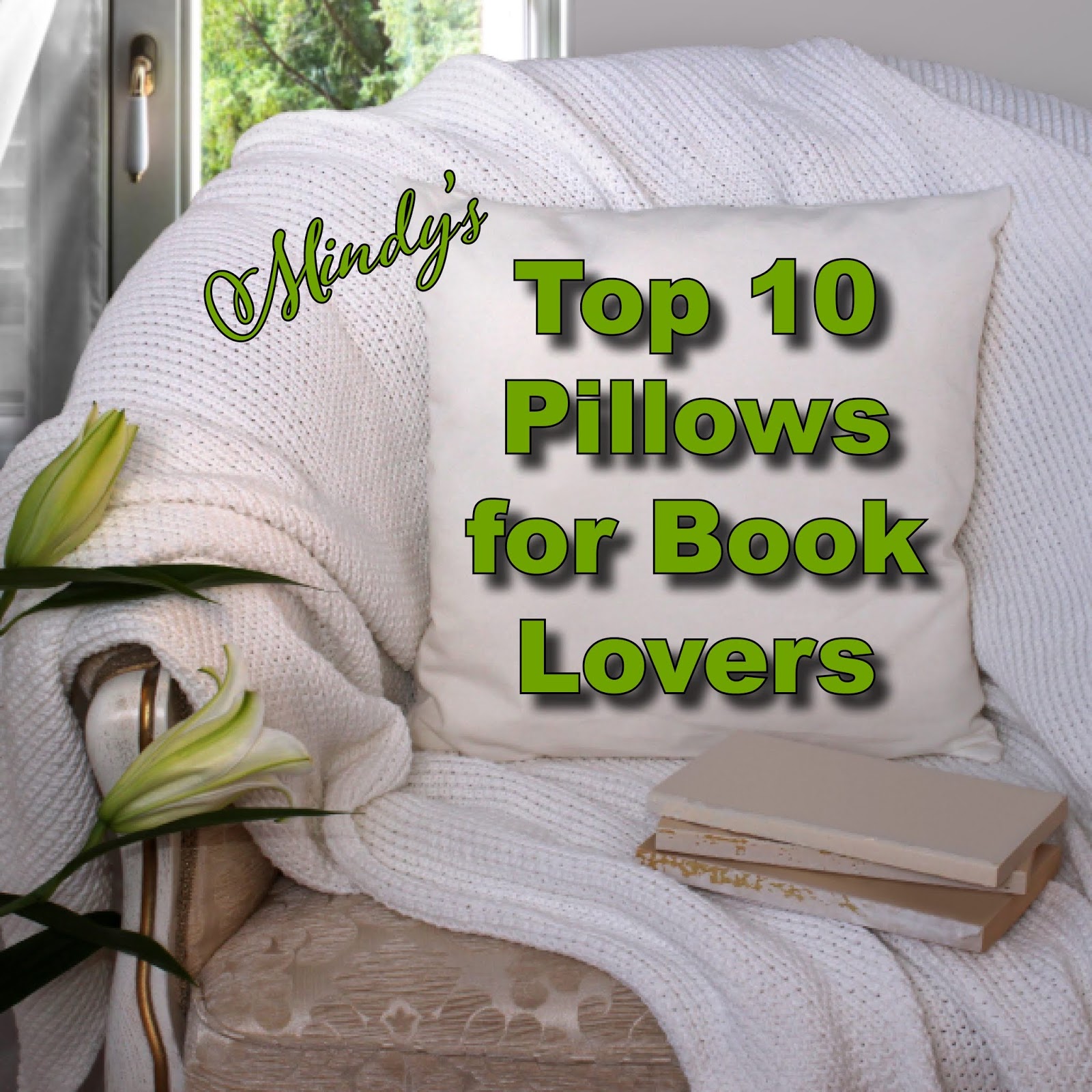Mindy Starns Clark TOP 10 PILLOWS FOR BOOK LOVERS