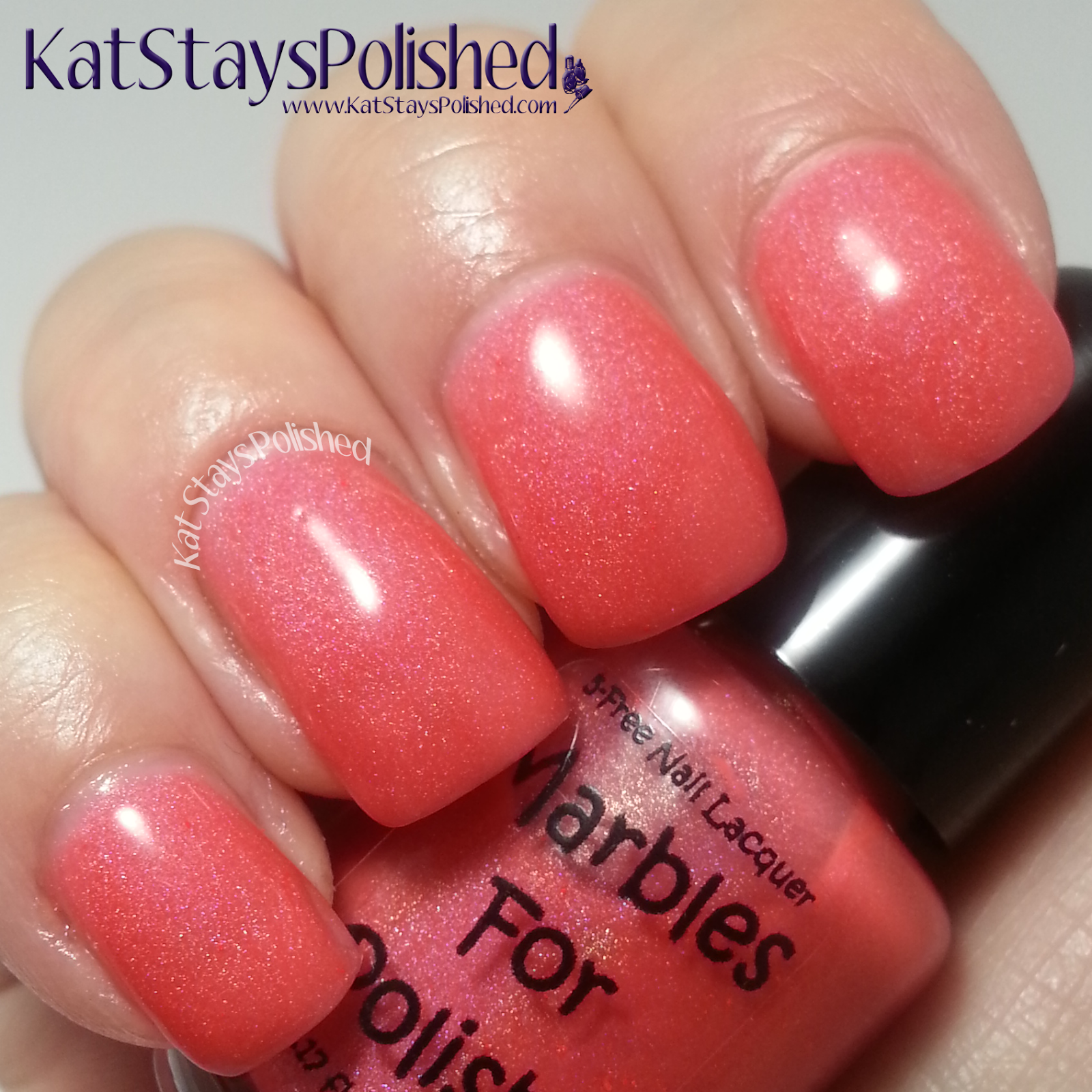 Marbles for Polish - Sweet Tooth Collection - Watermelon Fizz | Kat Stays Polished