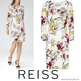Sofia Hellqvist Style REISS Printed Silk Dress
