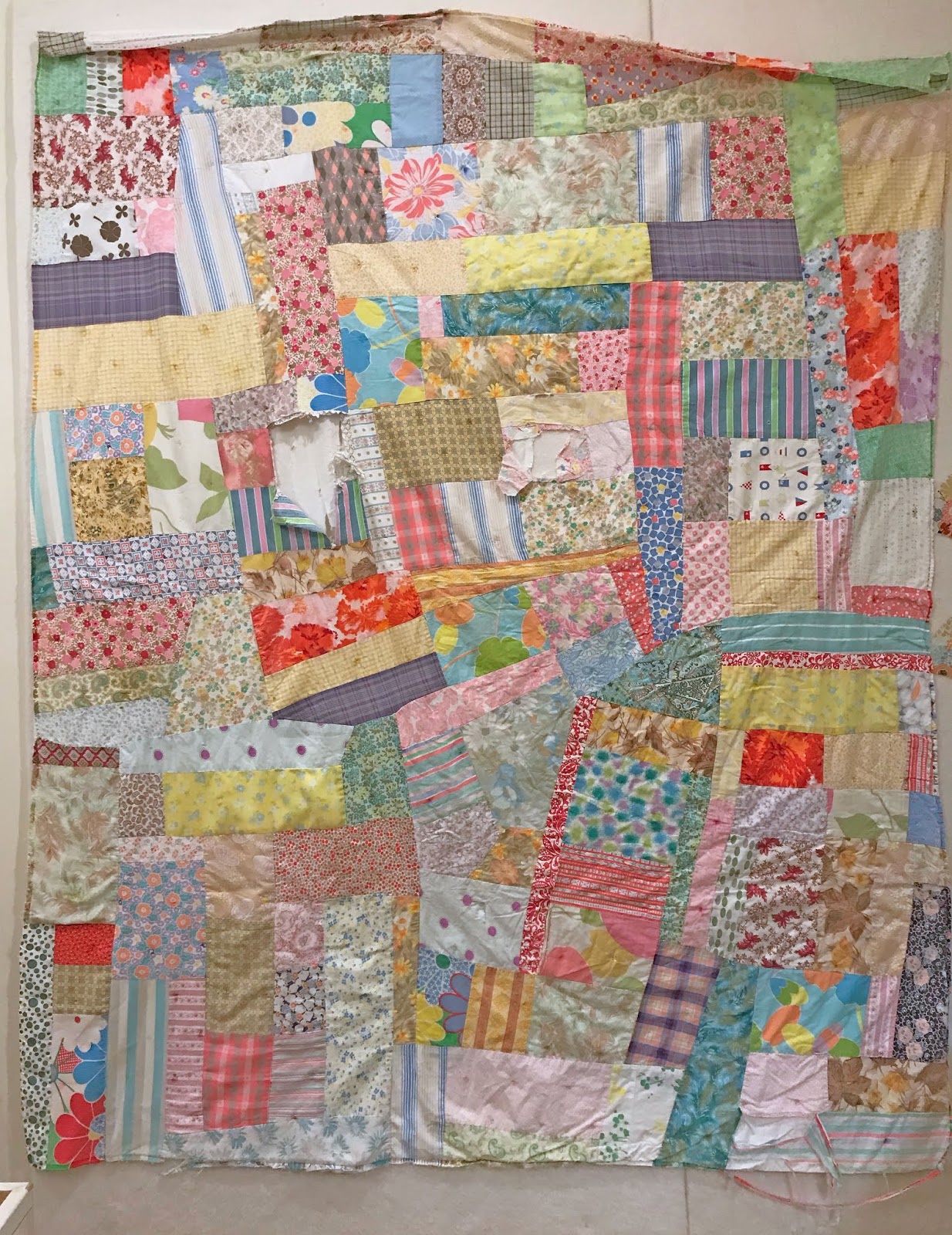 Cheeky Cognoscenti Detour Exploratory Vintage Quilt