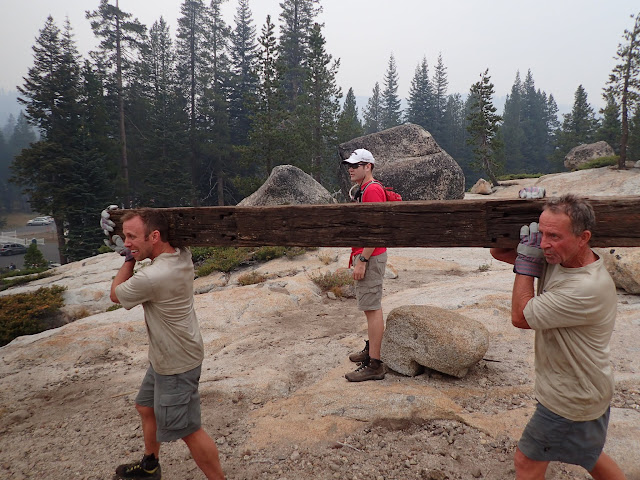 Strength Event: Ryan and Robert with railroad tie...