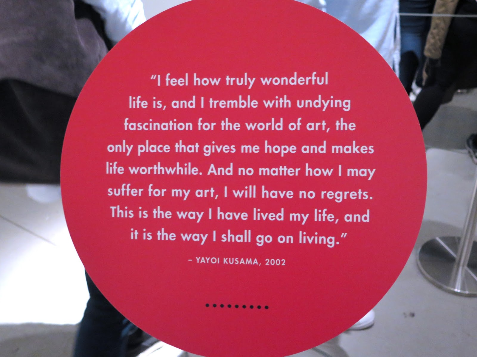 Polka Dot Quotes Yayoi Kusama