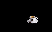 White Coffee Cup on Black Background BlackWhite Wallpaper (white coffee cup on black background black and white hd wallpaper hd)