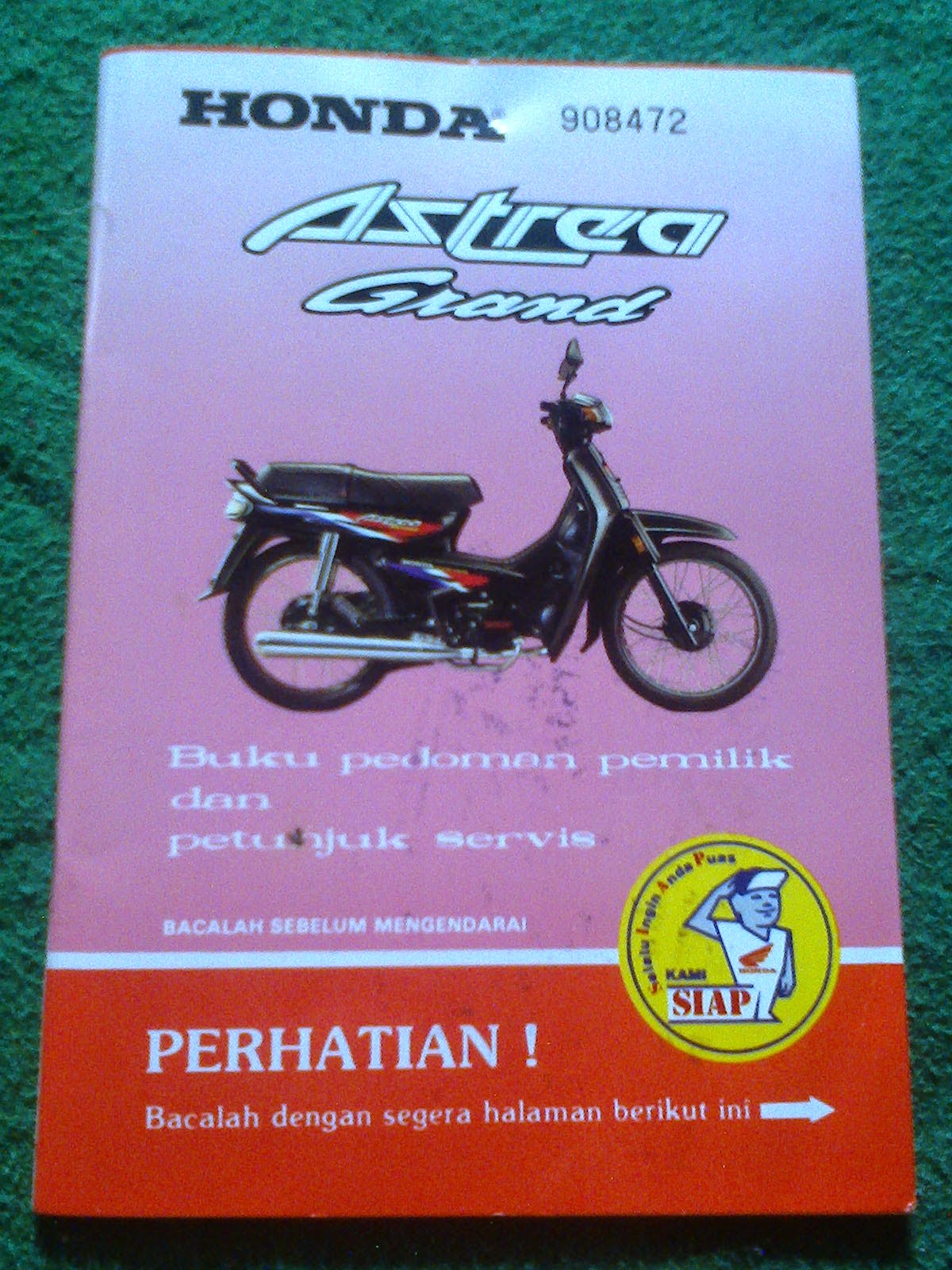 Gudang Barang Lawas BUKU MANUAL '' ASTREA GRAND [AG 3 ] 908472