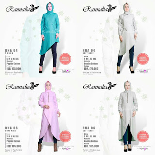KOLEKSI TUNIK MUSLIMAH MODERN RANNALIA RN 04,06