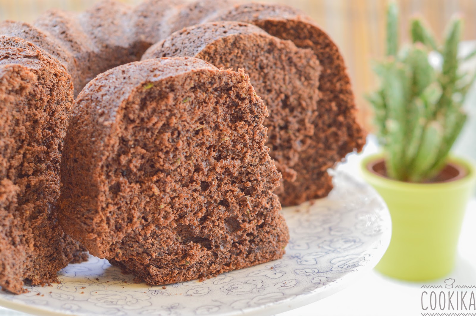 CooKika Κεικ με κολοκυθακι και χαρουπι Zucchini Carob Cake