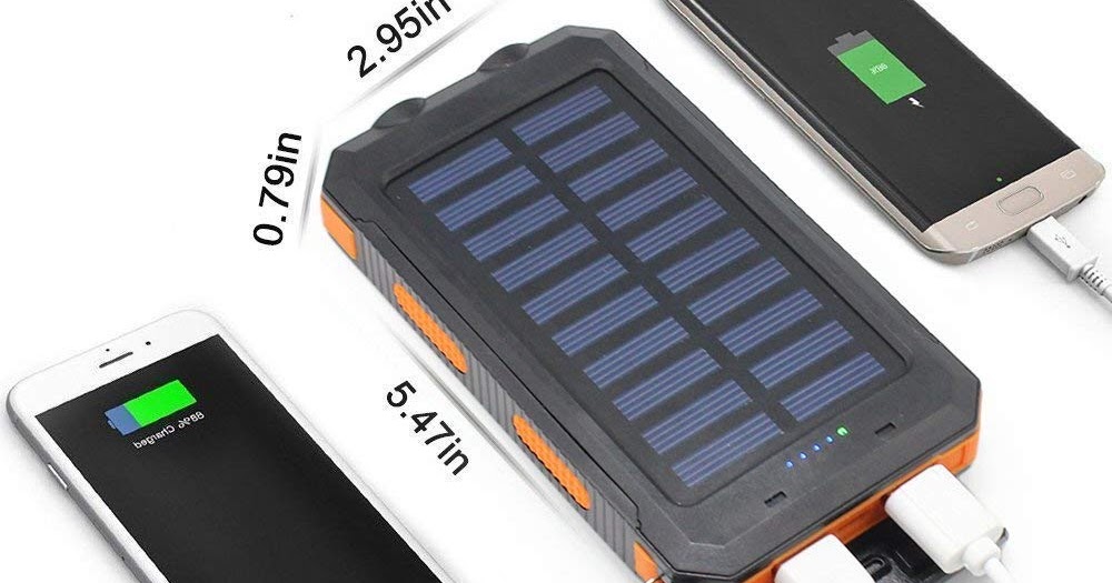 Solar Chargers 30,000 mAh with Dual USB
