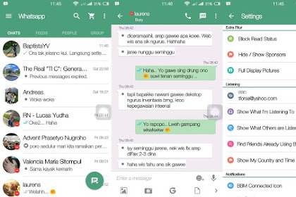 BBM MOD WhatsApp : Merubah Tampilan BBM Seperti WhatsApp Terbaru