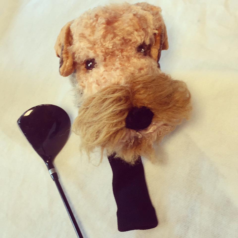 Custom Golf headcovers and puppets Welsh Terrier Custom made golf