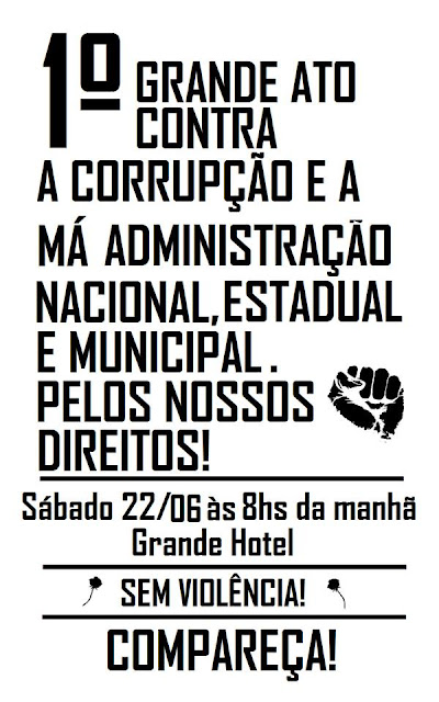 Os protestos chegaram as cidades de Pernambuco Os protestos chegaram na região