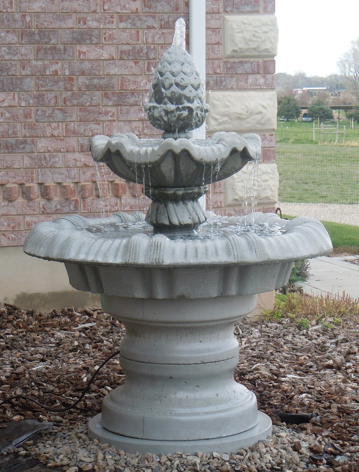 concrete yard decor FOUNTAINS