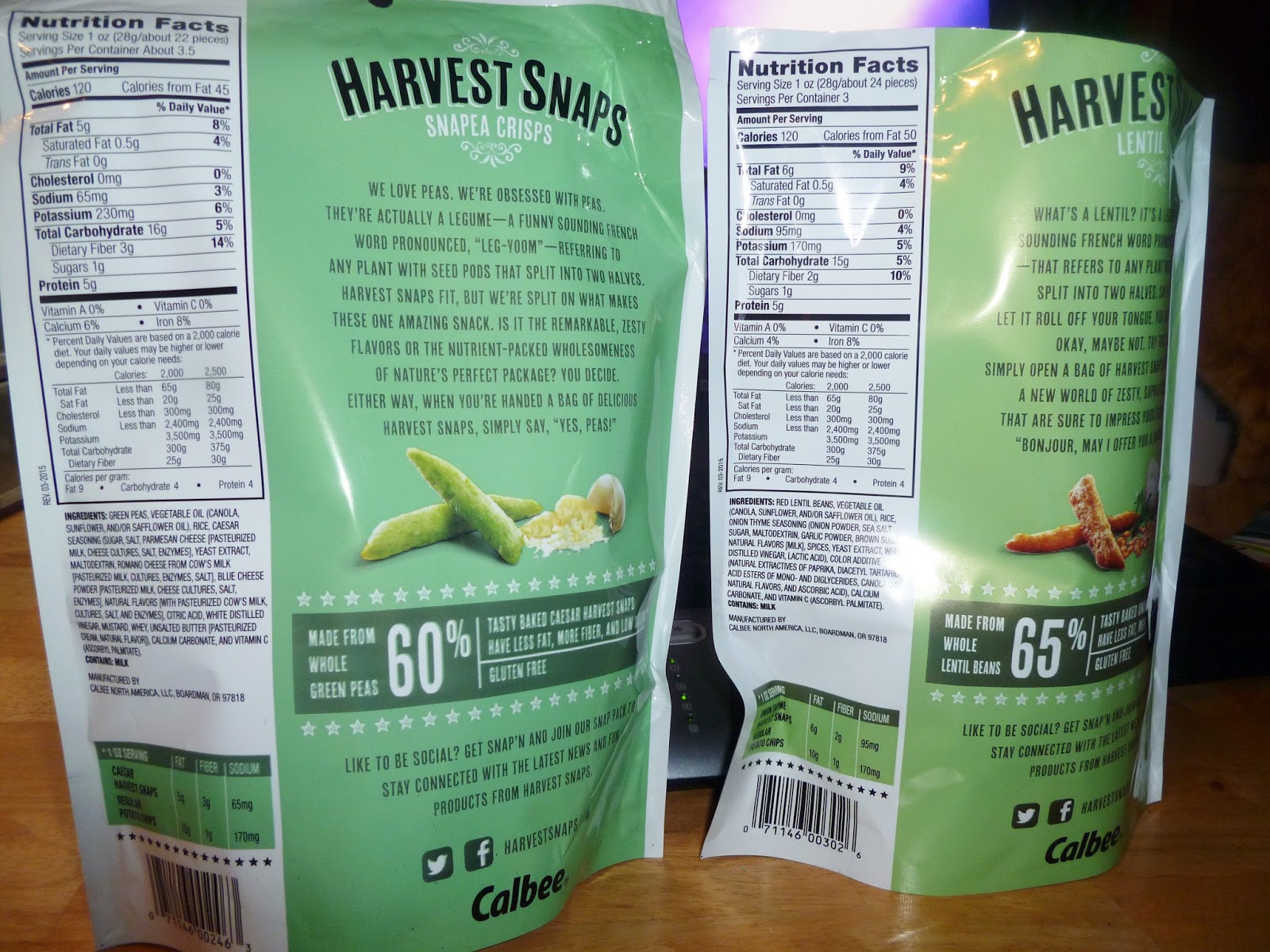 it just Dawned on me . . . harvest snaps snacks
