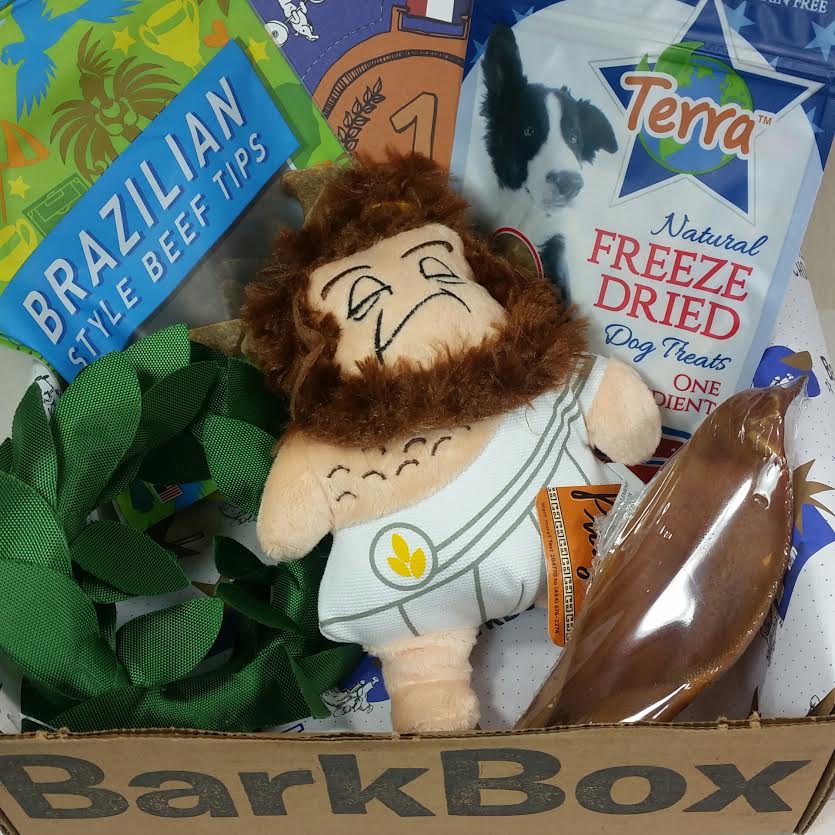 Barkbox July 2016 Small Dog Subscription Box Review and Free Box Offer