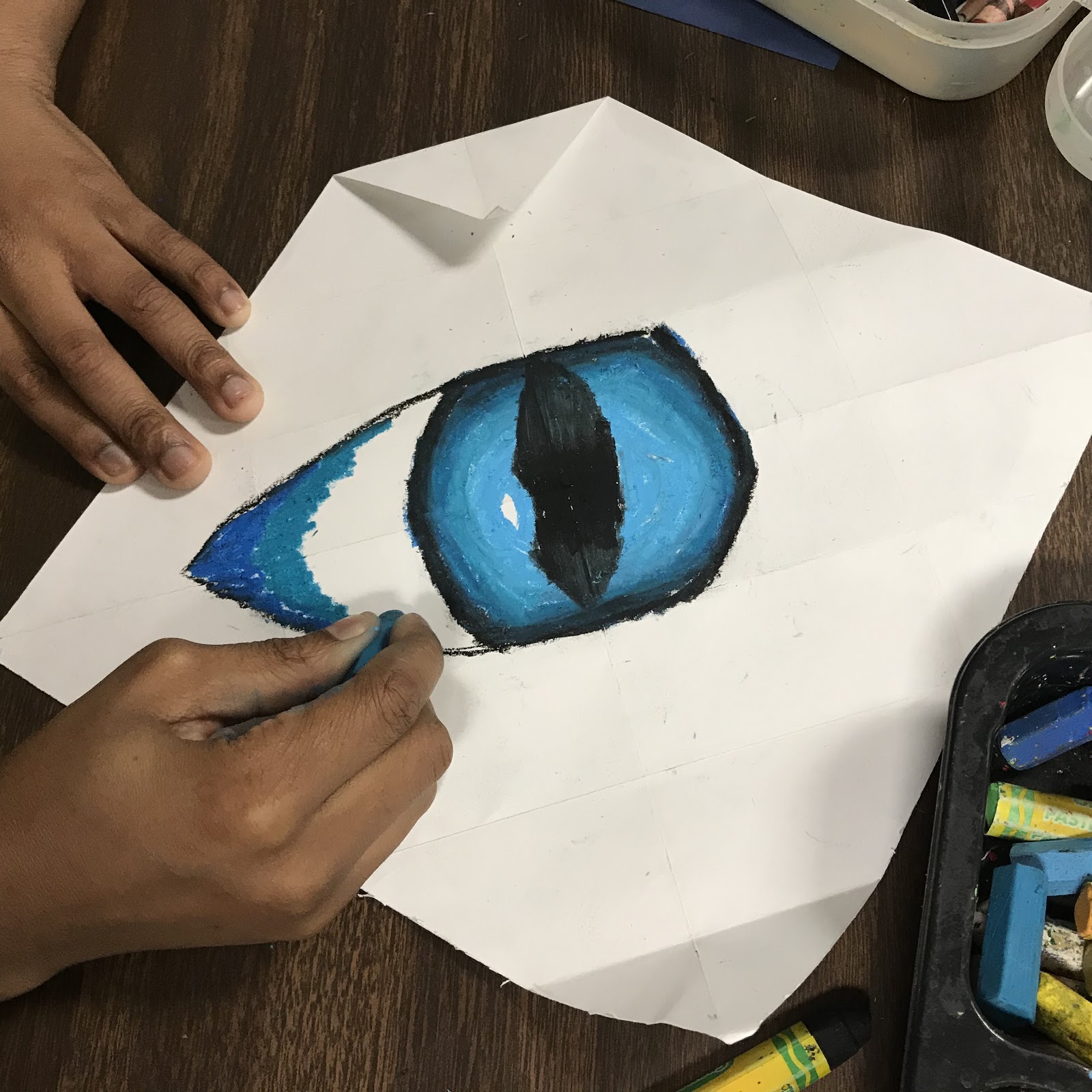 Elements of the Art Room: 5th grade Origami Dragon Eyes