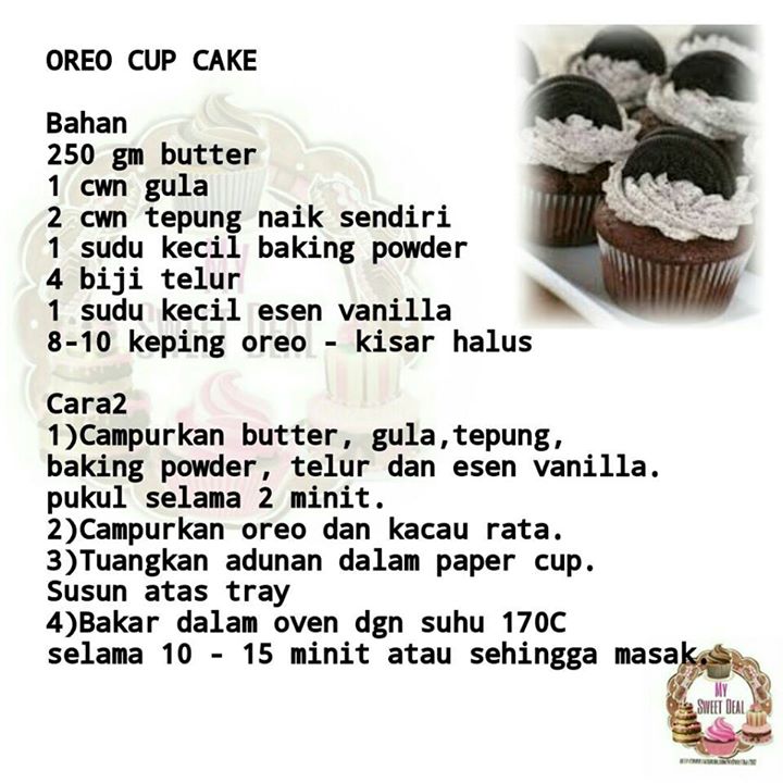 Oreo cupcakes  Baking's Corner