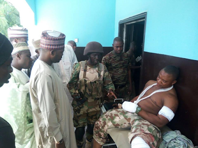 1a1a Photos: 6 soldiers wounded, 30 Boko Haram terrorists killed in failed ambush on convoy in Borno State