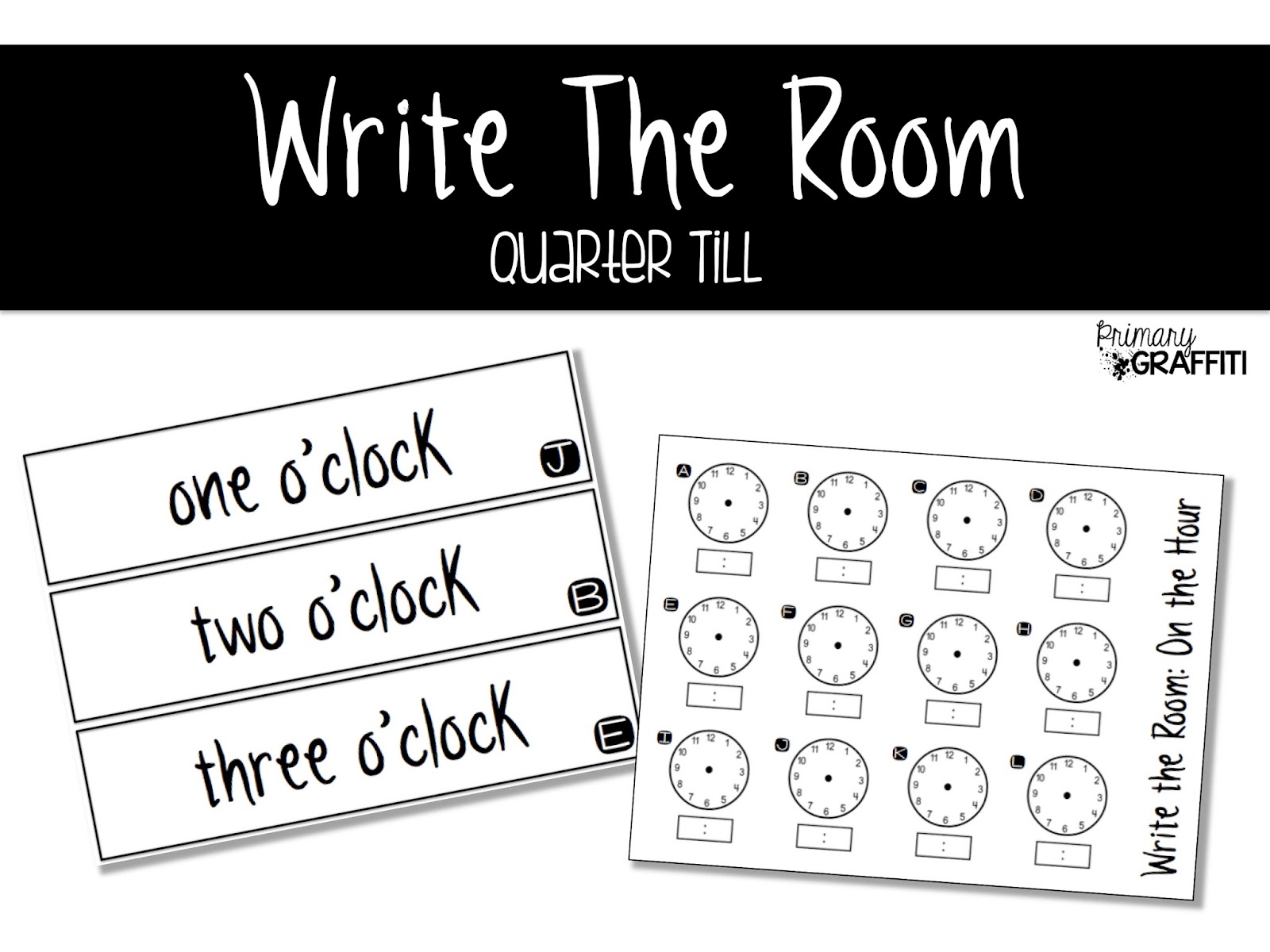 Primary Graffiti: The Clock Struck One {A Time-Telling Book Companion}