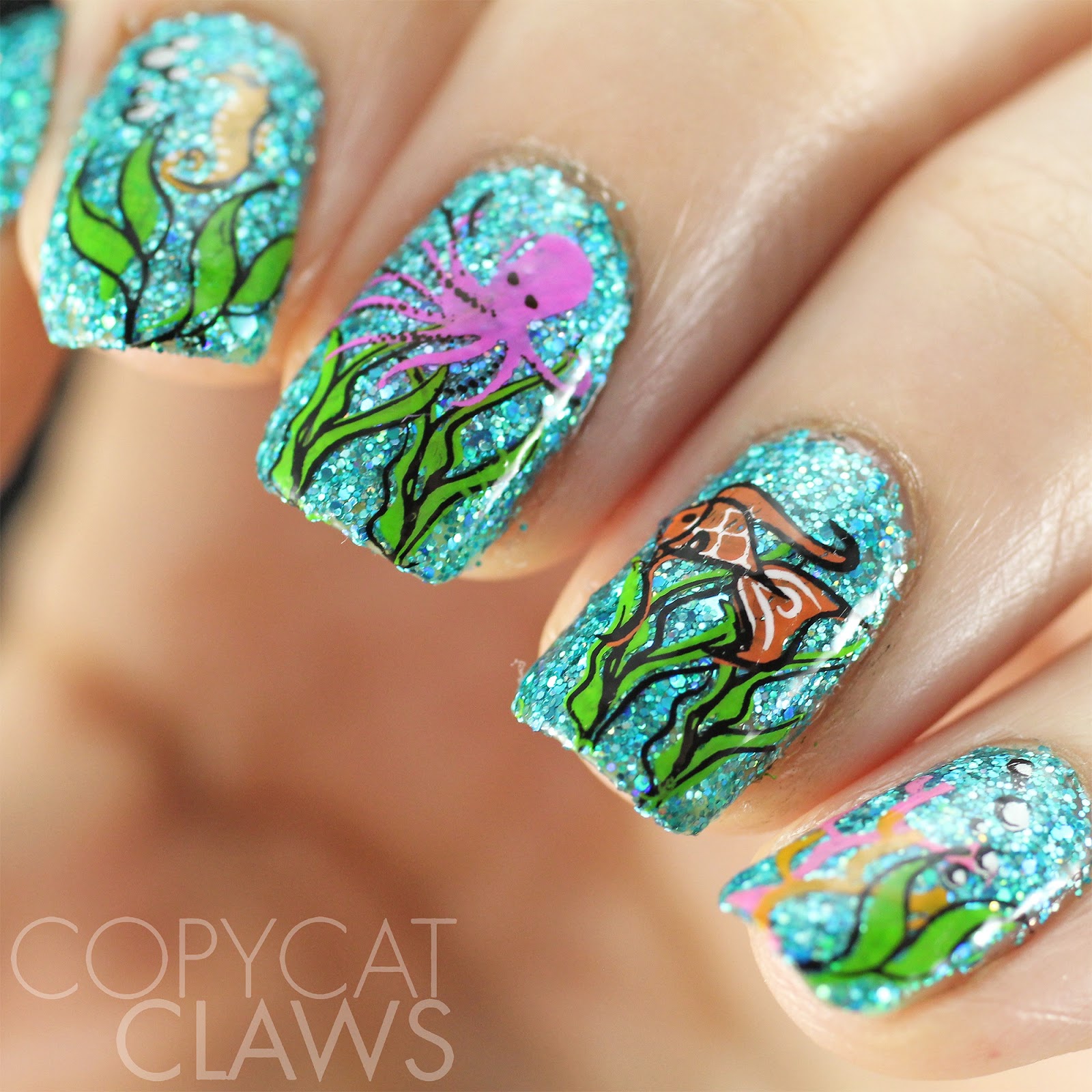 Copycat Claws Clear Jelly Stamper Under The Sea Stamping Plate