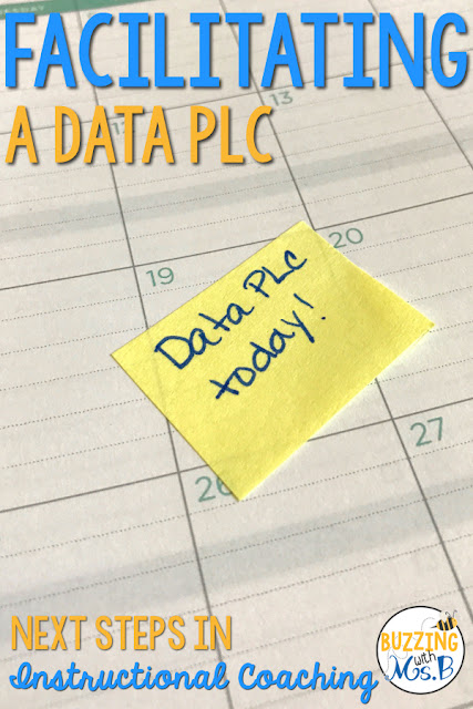 The end of the year is an important time to review data with your teachers. Where have students grown, and what do they need to be successful? Prepare to facilitate a data PLC with these four steps. You can even download a free guide to help you get started! Make sure you get to step #4 to make the review purposeful and actionable! 