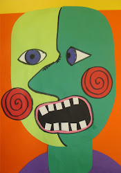 picasso monsters pablo lesson portraits faces easy monster silly halloween projects step mrspicassosartroom cubist mrspicasso extend background