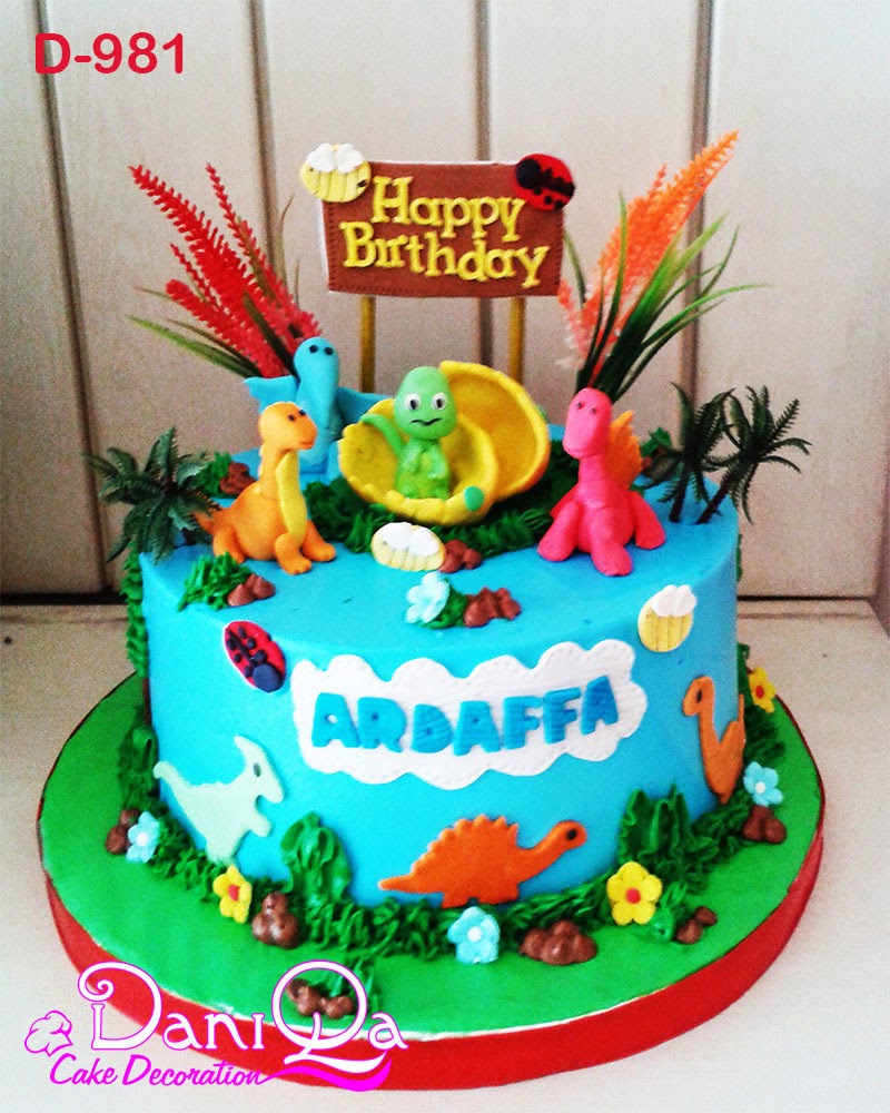 DaniQa Cake and Snack Kue Ulang tahun dinosaurus