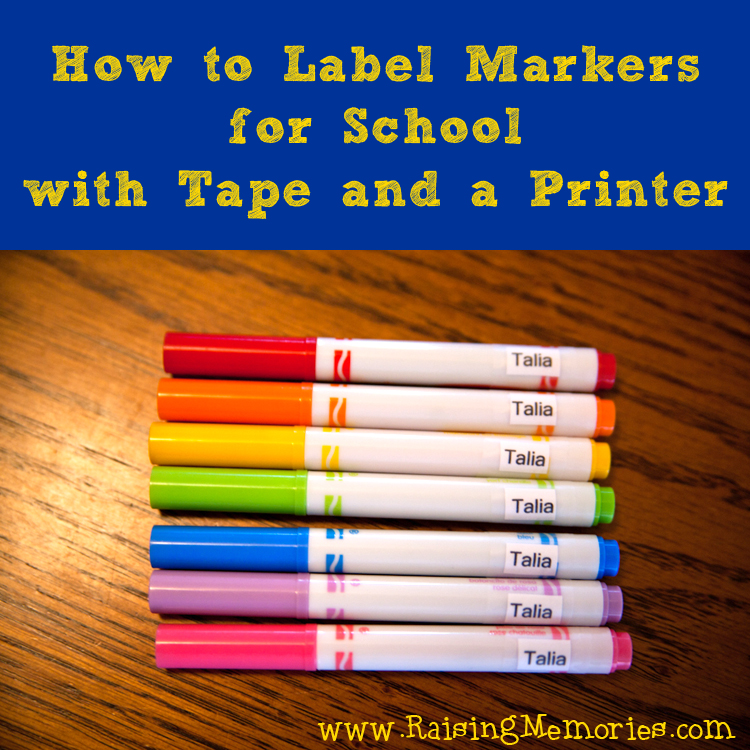 Raising Memories: Making & Documenting Family Memories: How to Make Your  Own School Name Labels