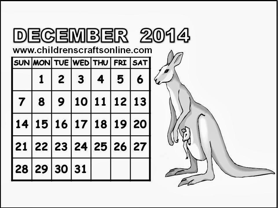 calendar coloring pages 2014 - photo #19